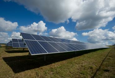 stock image of solar panel