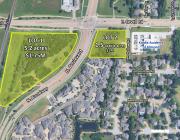 Land at Covell and Broadway for sale Edmond, OK aerial