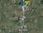 land for sale NW Corner of E 310 Rd and Highway 69 Big Cabin, OK