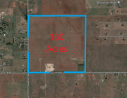 NE Corner of Apache Rd NE and Mustang Rd NE 160 acres for sale, Piedmont, OK