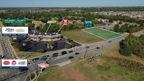 NW 178th & Western Pad Site for build to suit or ground lease, Edmond, Ok