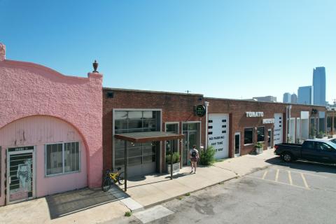 retail restaurant space for lease in Farmers Market district Oklahoma City, OK exterior photo