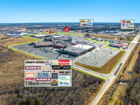 Shawnee Mall former automotive/retail space for lease, Shawnee, OK