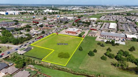 3.033 acres land Reno & Mustang Rd, Oklahoma City, OK aerial