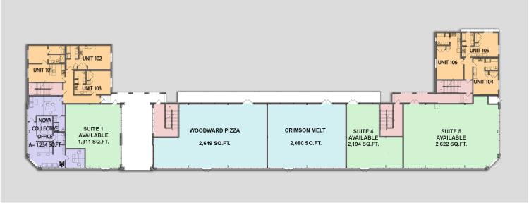 retail/office space for lease Oklahoma City, OK site plan
