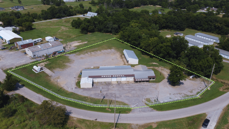 Former Pryor Rentals Facility industrial property for lease Pryor, OK