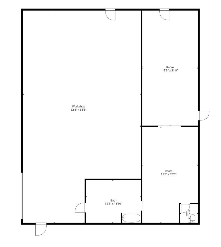 flex spaces for lease Durant, Ok 606 floor plan