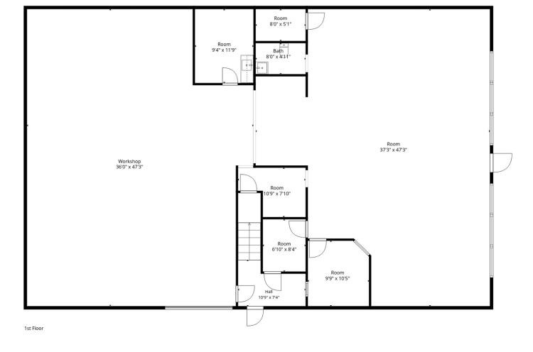 flex spaces for lease Durant, Ok 608 floor plan
