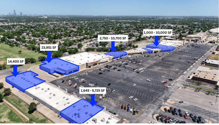 Walnut Square retail space for lease Oklahoma City, Ok 