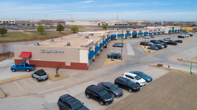 Riverwalk Shops retail space lease S I-35 service Rd Moore, OK