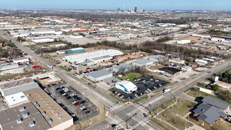 Industrial buildings for lease SE 29th, Oklahoma City, OK aerial