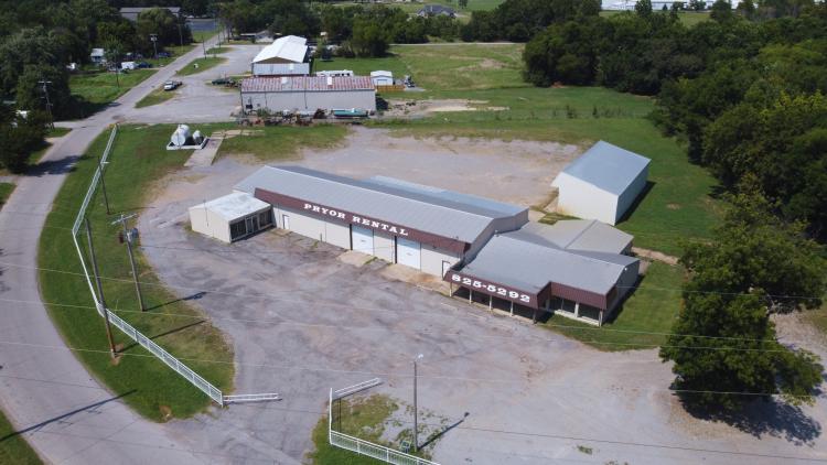 Former Pryor Rentals Facility industrial property for lease Pryor, OK