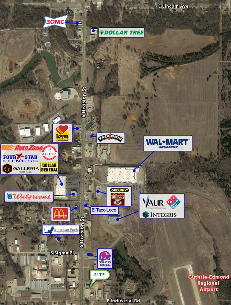Prestige Pointe retail space for lease Guthrie, Ok S Division St