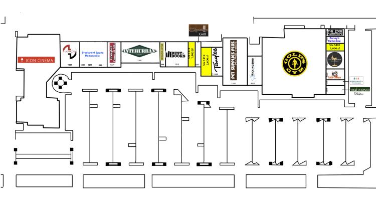 retail space for lease in Kickingbird Square, Edmond, Ok site plan