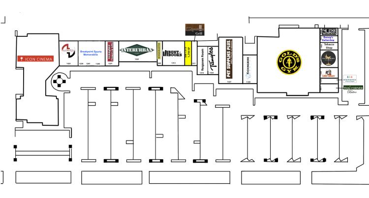 retail space for lease in Kickingbird Square, Edmond, Ok site plan