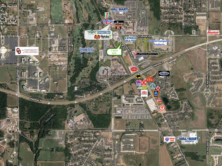 Build to Suit or Ground Lease - 1 Acre, South Norman, OK