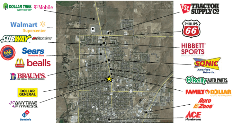 Mariah Plaza retail space for lease Guymon, OK