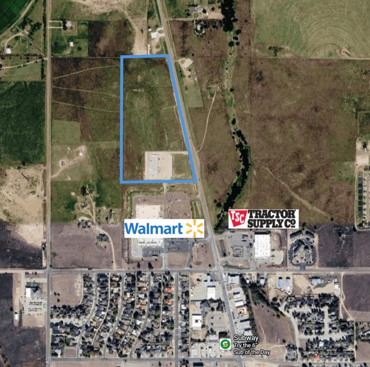 Pioneer Plaza retail space for lease Guymon, Ok aerial