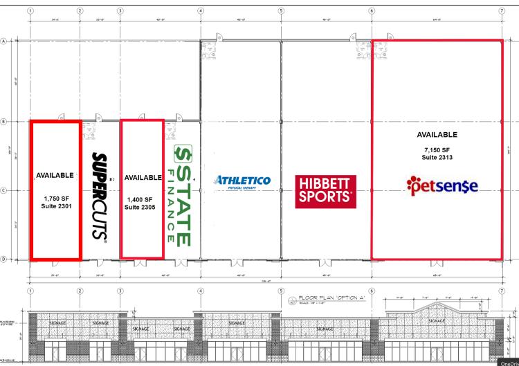 Shoppes on the Creek retail space for lease Seminole, OK site plan