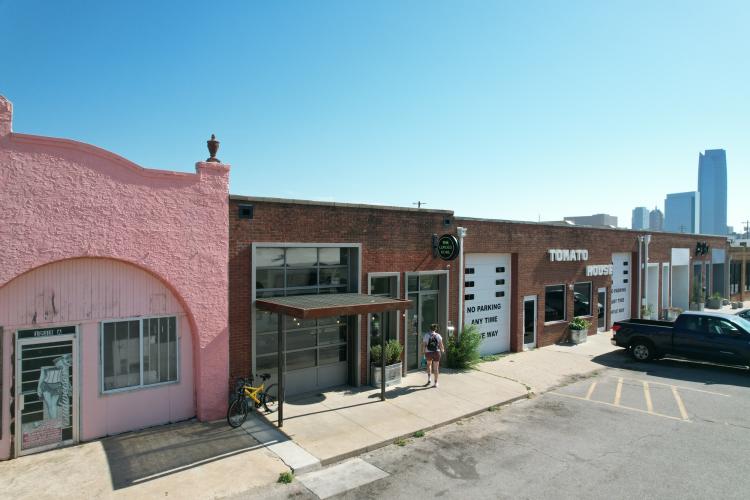 retail restaurant space for lease in Farmers Market district Oklahoma City, OK exterior photo