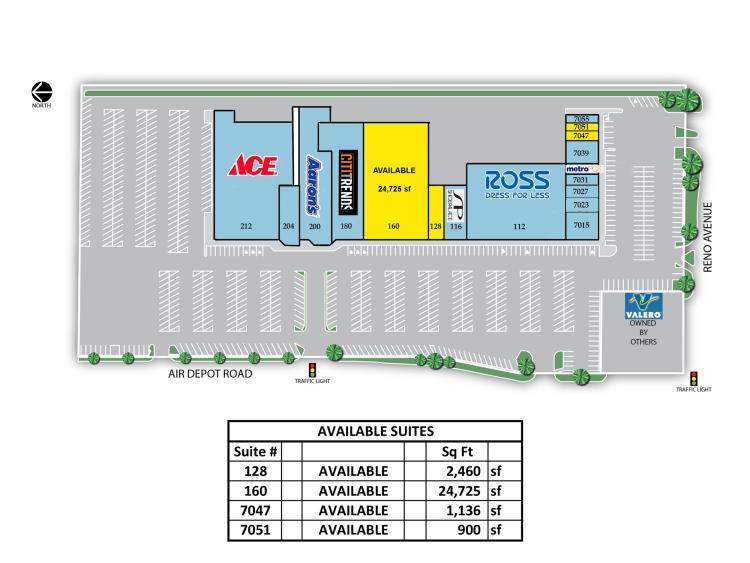 Town & Country Center retail space for lease Midwest City, OK
