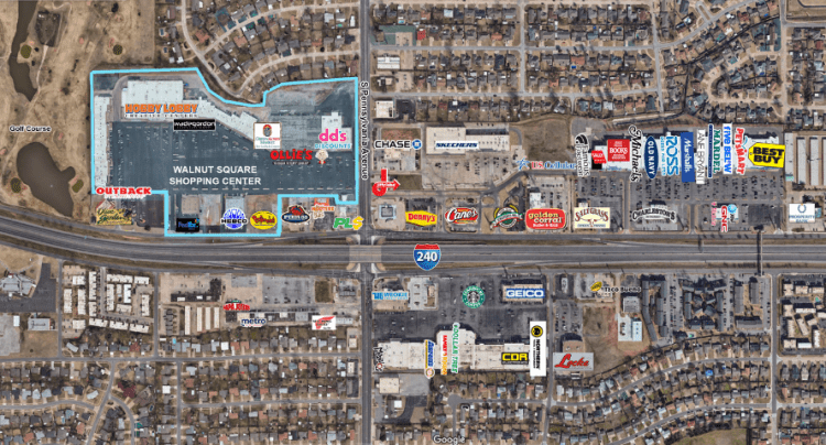 Walnut Square retail space for lease Oklahoma City, Ok 