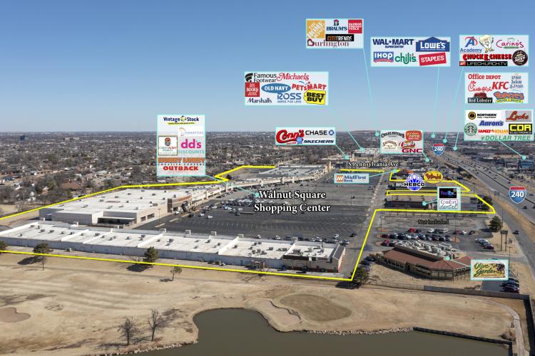 Walnut Square retail space for lease Oklahoma City, Ok 