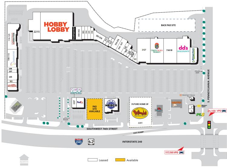 retail pad site for ground lease or build to suit South I-240, Oklahoma City, Ok