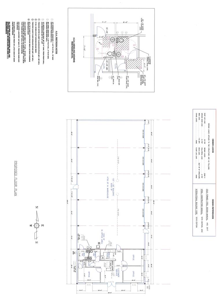 industrial building for lease, West Oklahoma City, OK floor plan