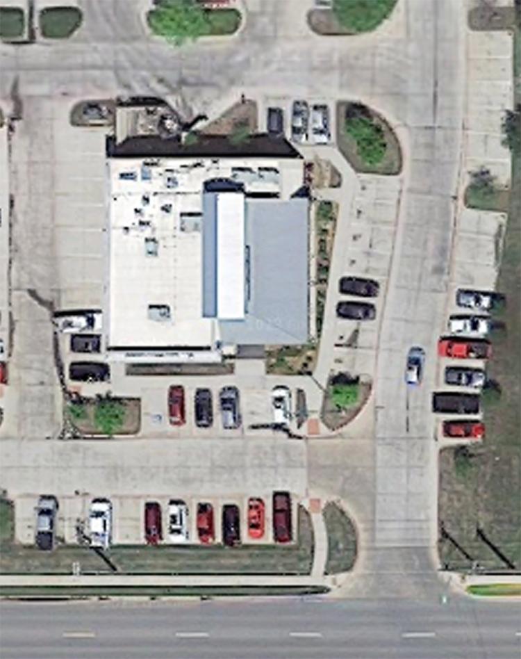 full equipment restaurant for lease in Ardmore, OK aerial