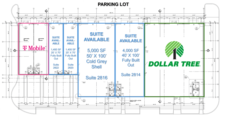 Pioneer Plaza retail space for lease Guymon, Ok site plan