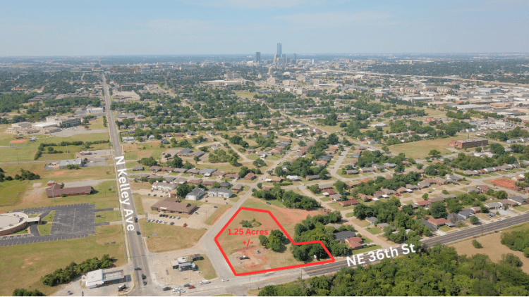 1.25 acres for sale at 950 NE 36th St Oklahoma City, OK