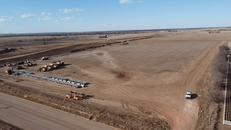 land for sale - 19 acres Duncan ok aerial view