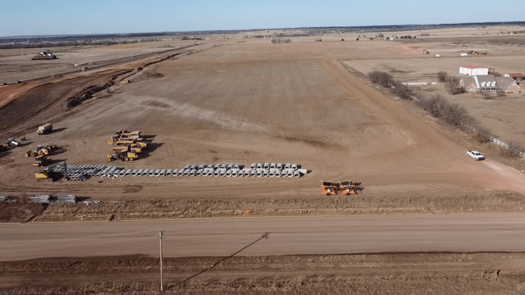 land for sale - 19 acres Duncan ok aerial view
