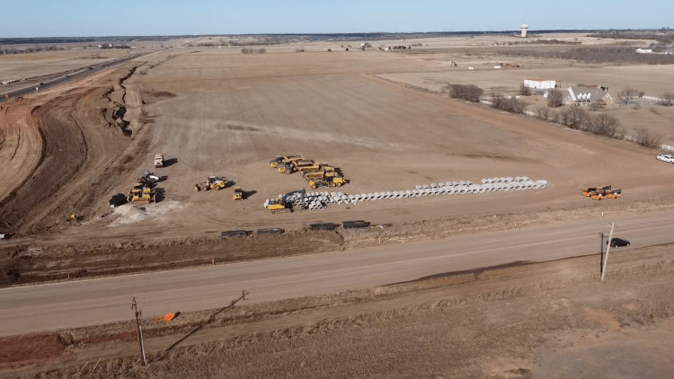 land for sale - 19 acres Duncan ok aerial view