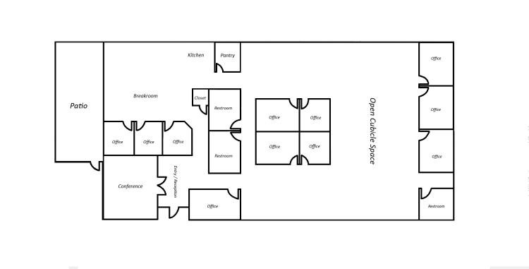 912 N Classen Blvd open concept office building for sale Oklahoma City, OK