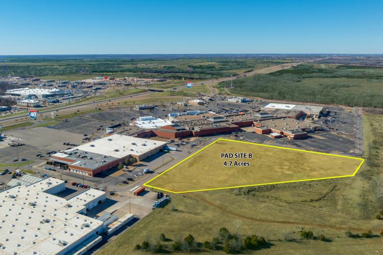 retail 4.7 acres for sale Shawnee, OK aerial