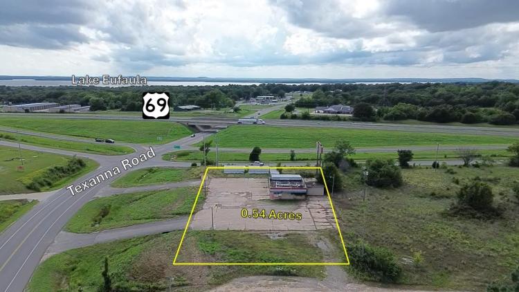 114079 Old Highway 69 retail building & land for sale Eufaula, Ok