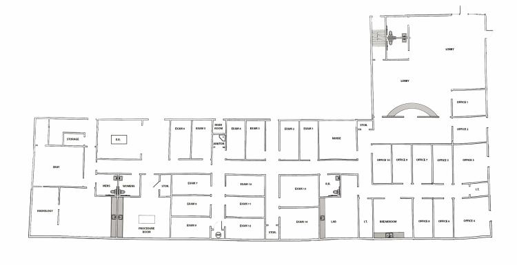 floor plan of building for sale Calera, OK