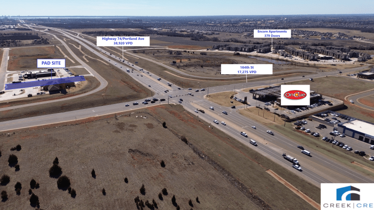 Northeast Corner of 164th and Portland 0.7 acres of land for sale, Oklahoma City, OK