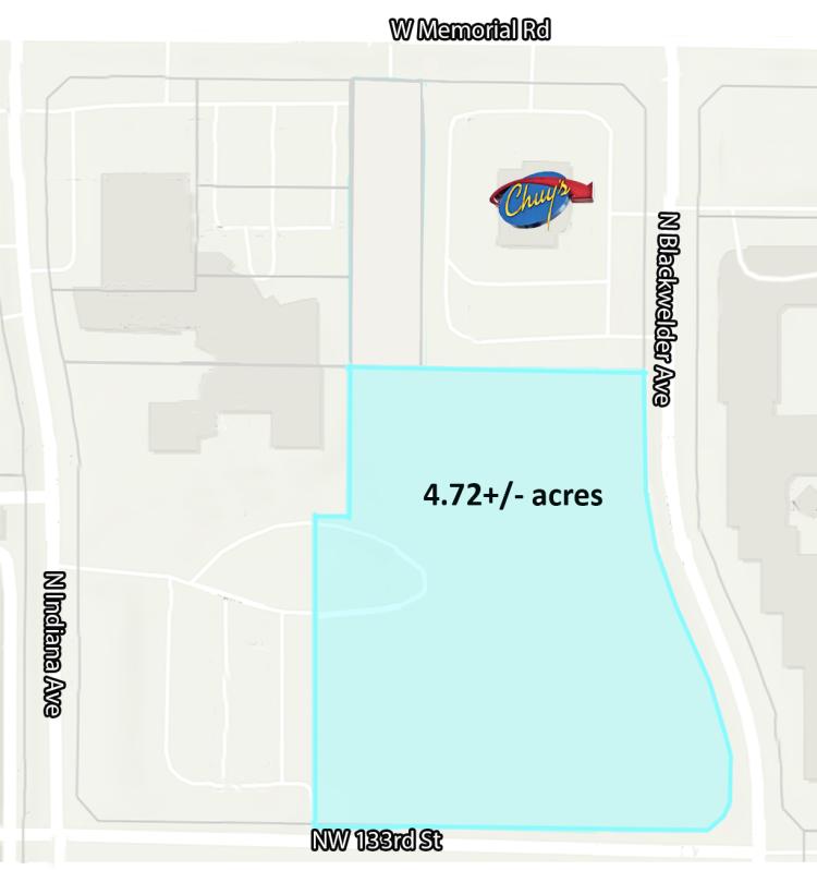 retail land for sale Memorial Rd corridor, Oklahoma City, OK plot plan