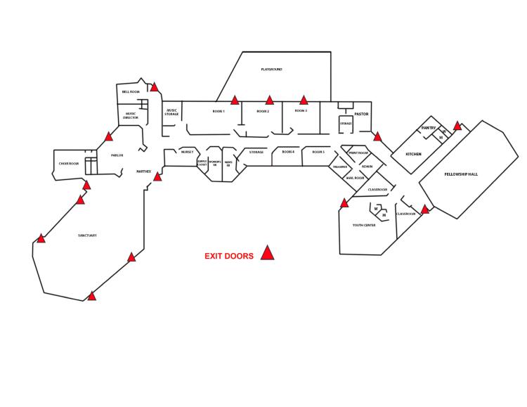 church for sale in The Village, OK floor plan