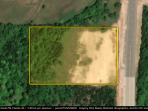 5.48 acres land for sale Harrah, OK aerial
