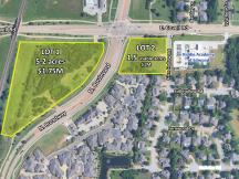 Land at Covell and Broadway for sale Edmond, OK aerial
