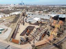 aerial of industrial property, Oklahoma city, OK