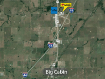 land for sale NW Corner of E 310 Rd and Highway 69 Big Cabin, OK