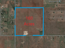 NE Corner of Apache Rd NE and Mustang Rd NE 160 acres for sale, Piedmont, OK